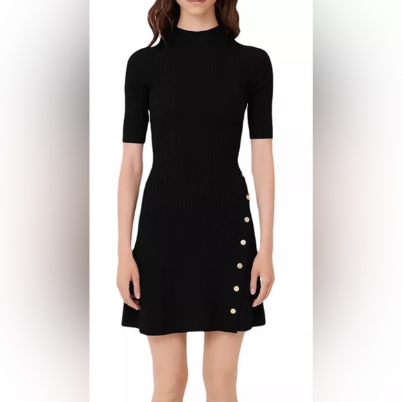 Maje Rosea Stretch Knit Mini Dress - Picture 1 of 3